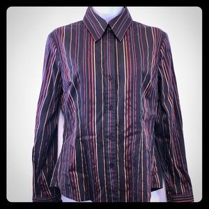 New York & Company Stretch Button Down Women S